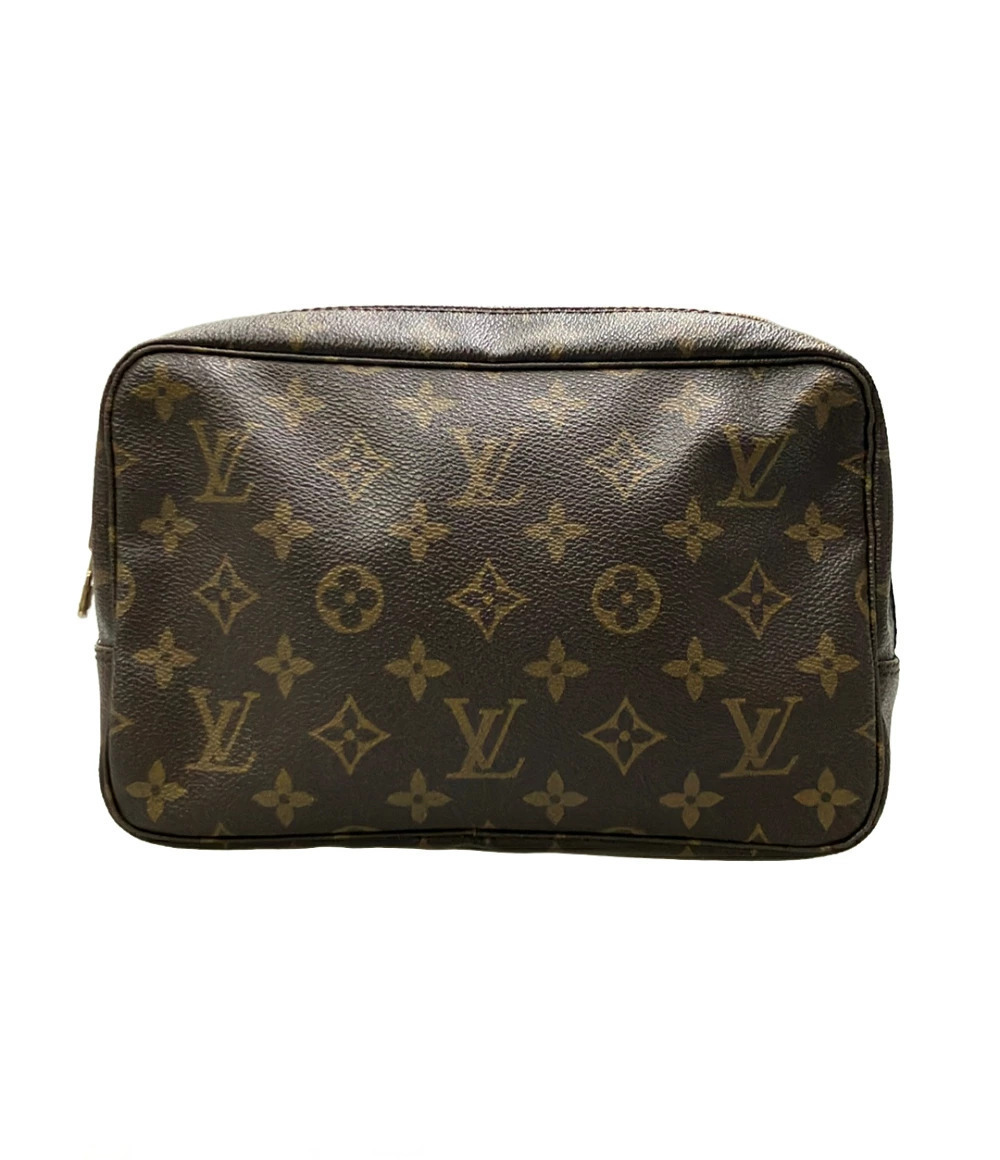 Louis Vuitton Pouch Trousse Toilette Monogram Canvas Leather Brown
